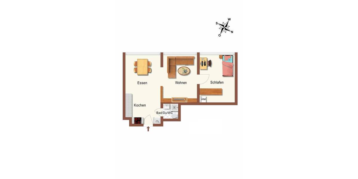 Etagenwohnung Stuttgart Vaihingen - 2 Zimmer, 67 m&sup2;, 900&euro; | Angebot:26205760