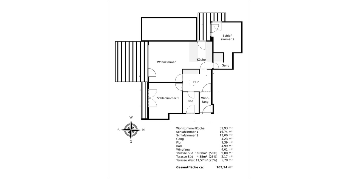 Erdgeschoßwohnung Esslingen am Neckar Brühl - 3 Zimmer, 103 m&sup2;, 1.200&euro; | Angebot:25638393