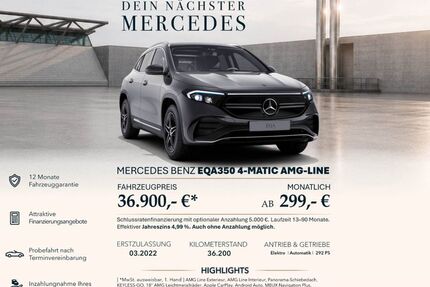 Mercedes-Benz EQA 36.200 km 36.900 &euro; Ebersbach an der Fils 73061