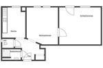 Etagenwohnung Stuttgart Feuerbach - 2 Zimmer, 41 m&sup2;, 950&euro; | Angebot:26226748
