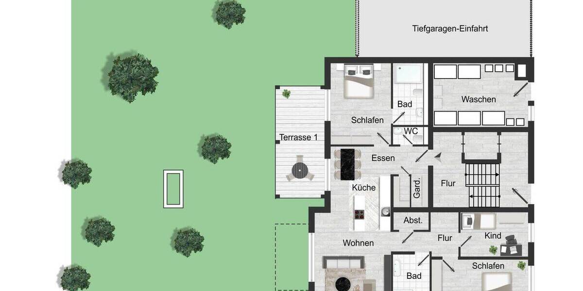 Etagenwohnung Sindelfingen Mitte - 4 Zimmer, 135 m&sup2;, 899.000&euro; | Angebot:26410409