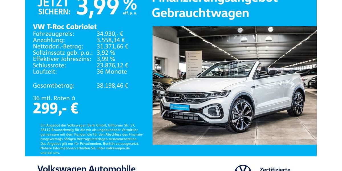 VW T-Roc 9.797 km 34.330 &euro; Stuttgart-Feuerbach 70469