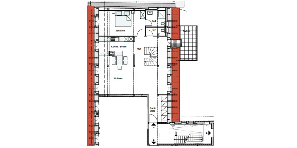 Maisonettenwohnung Stuttgart Feuerbach - 4 Zimmer, 140 m&sup2;, 1.899&euro; | Angebot:25394797