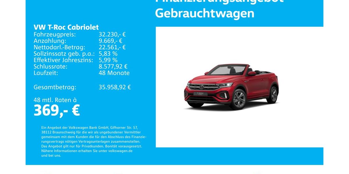 VW T-Roc 24.259 km 32.230 &euro; Stuttgart-Feuerbach 70469