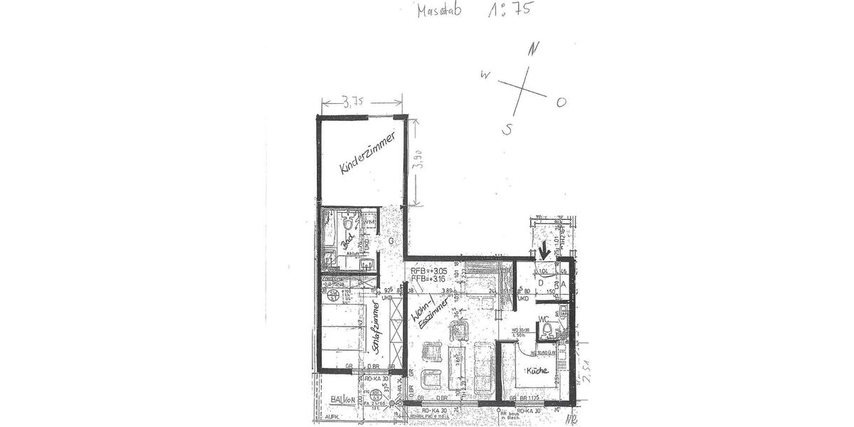 Etagenwohnung Kirchheim unter Teck - 3.5 Zimmer, 82 m&sup2;, 297.000&euro; | Angebot:26635673