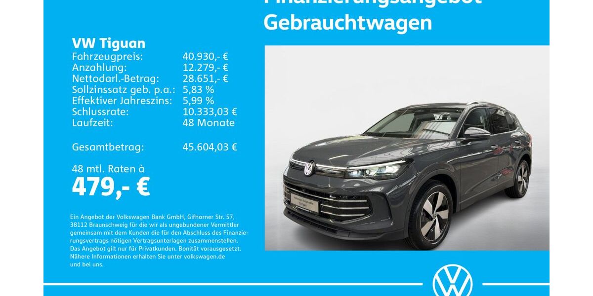 VW Tiguan 1.505 km 40.430 &euro; Stuttgart-Feuerbach 70469