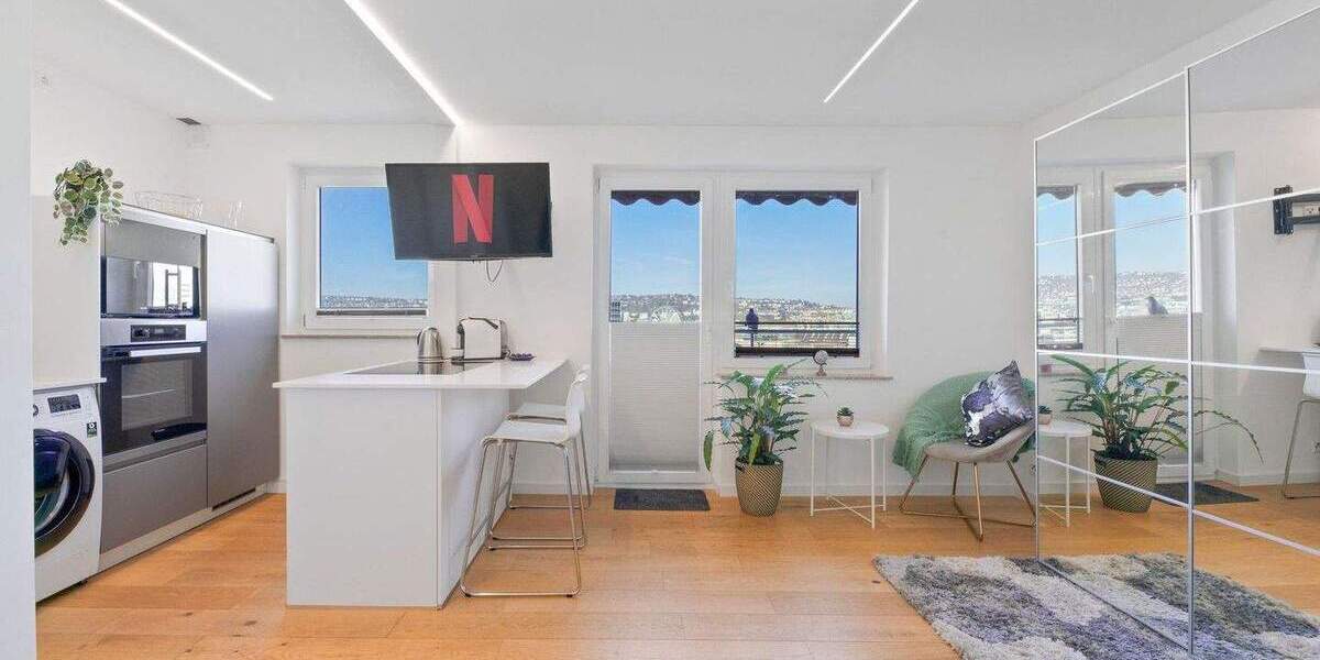 Etagenwohnung Stuttgart Mitte - 1 Zimmer, 35 m&sup2;, 1.000&euro; | Angebot:24453268