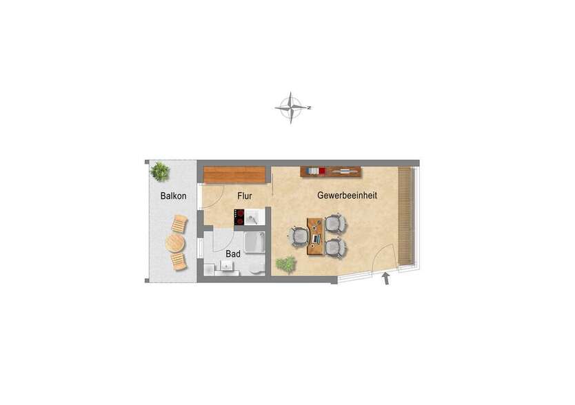 Büro in Ludwigsburg 239.000 € 40 m²