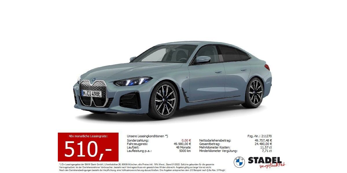 BMW i4 24.000 km 49.980 &euro; Bietigheim-Bissingen 74321