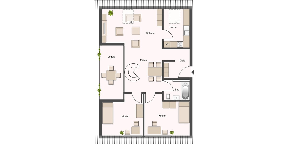 3,5-bis 4-Zi.-Galerie-ETW - Außergewöhnlich Wohnen in ruhiger Lage von Stuttgart-Möhringen - Maisonettenwohnung Stuttgart / Möhringen Möhringen (Stadtbezirk) | Angebot:26847495