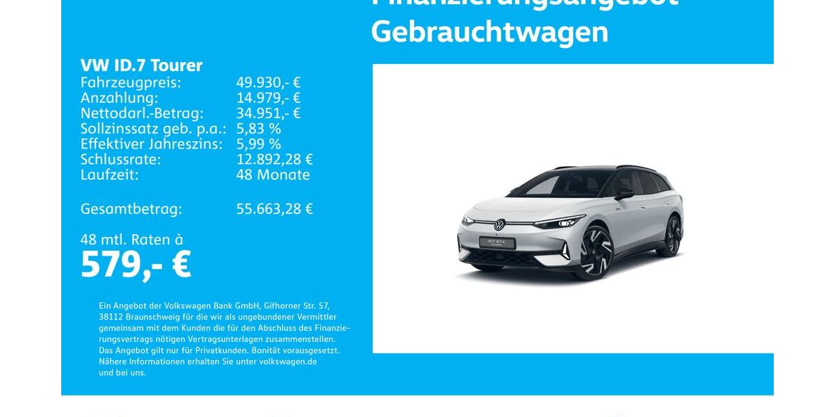 VW ID.7 31.670 km 49.930 &euro; Stuttgart-Wangen 70188