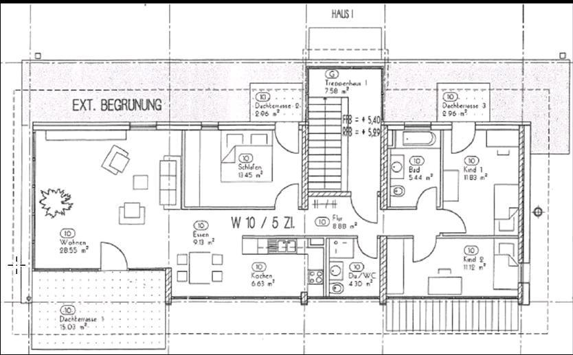 Dachgeschoßwohnung Gerlingen - 5 Zimmer, 108 m&sup2;, 579.000&euro; | Angebot:26126760