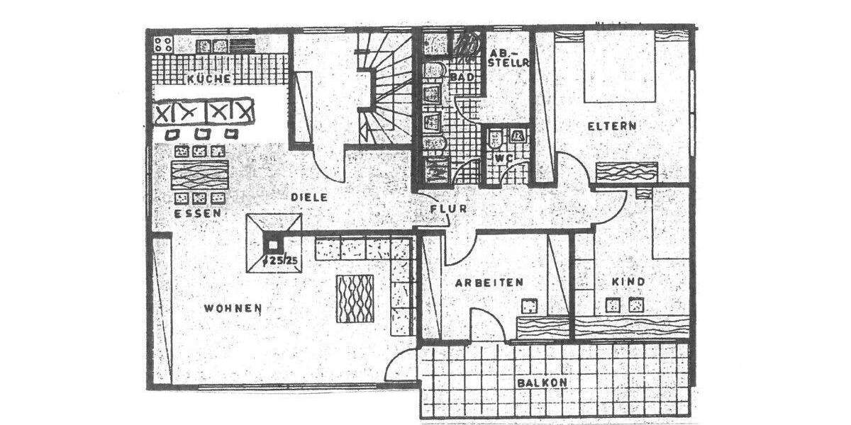 Etagenwohnung Leinfelden-Echterdingen Musberg - 4 Zimmer, 130 m&sup2;, 1.700&euro; | Angebot:24233940