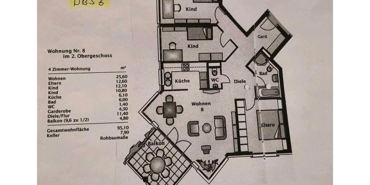 Etagenwohnung Filderstadt - 4 Zimmer, 95 m&sup2;, 404.000&euro; | Angebot:26358681