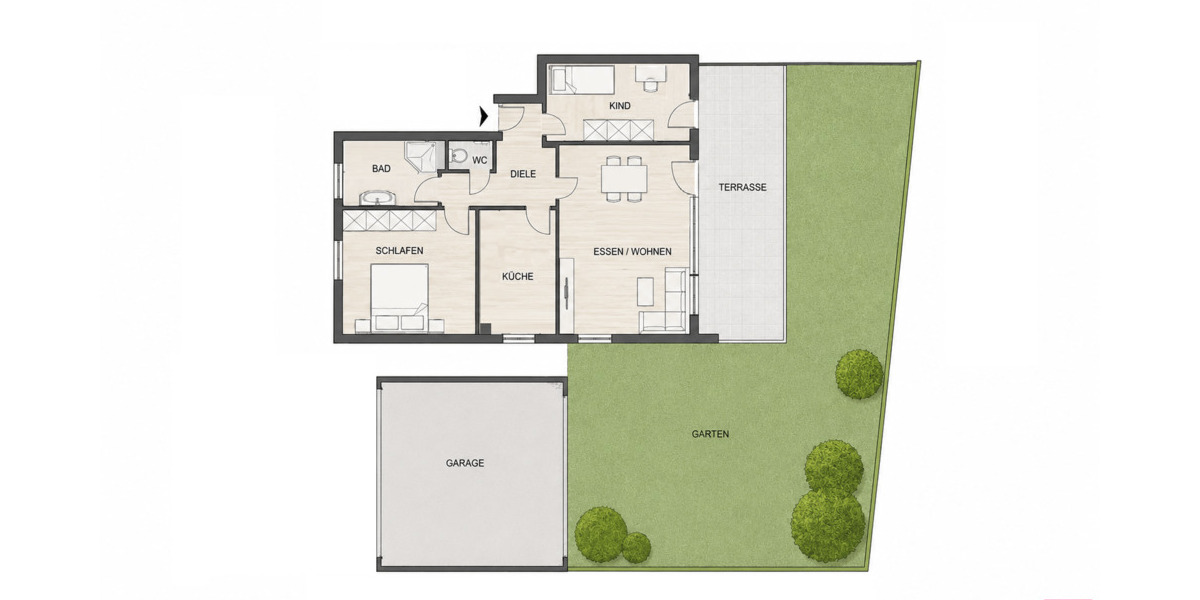 Frisch renovierte 3-Zi.-Whg. mit Terrasse und Garten in ruhiger Wohnlage *provisionsfrei* - 3- Ebersbach an der Fils | Angebot:26971854
