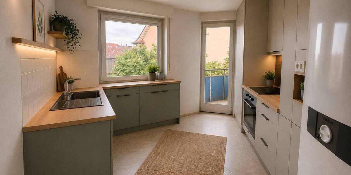 Etagenwohnung Stuttgart Mitte - 3 Zimmer, 63 m&sup2;, 1.210&euro; | Angebot:26806851