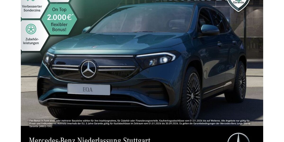Mercedes-Benz EQA 38.278 km 32.990 &euro; Stuttgart 70469
