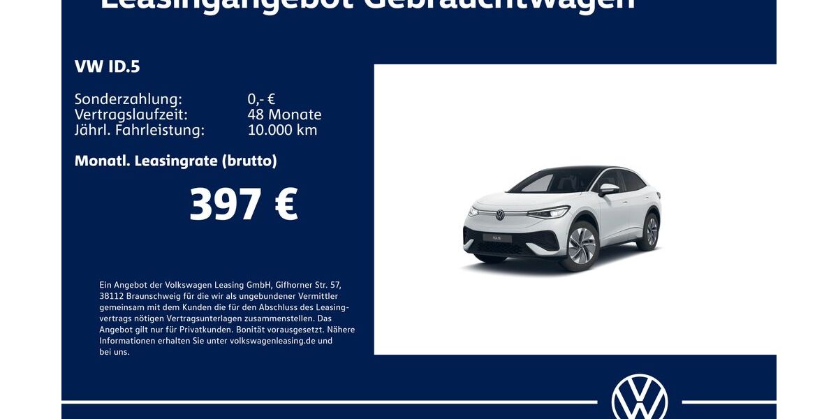 VW ID.5 10.495 km 38.830 &euro; Stuttgart 70563