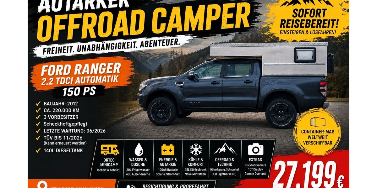 Ford Ranger 221.000 km 26.900 &euro; Waiblingen 71336