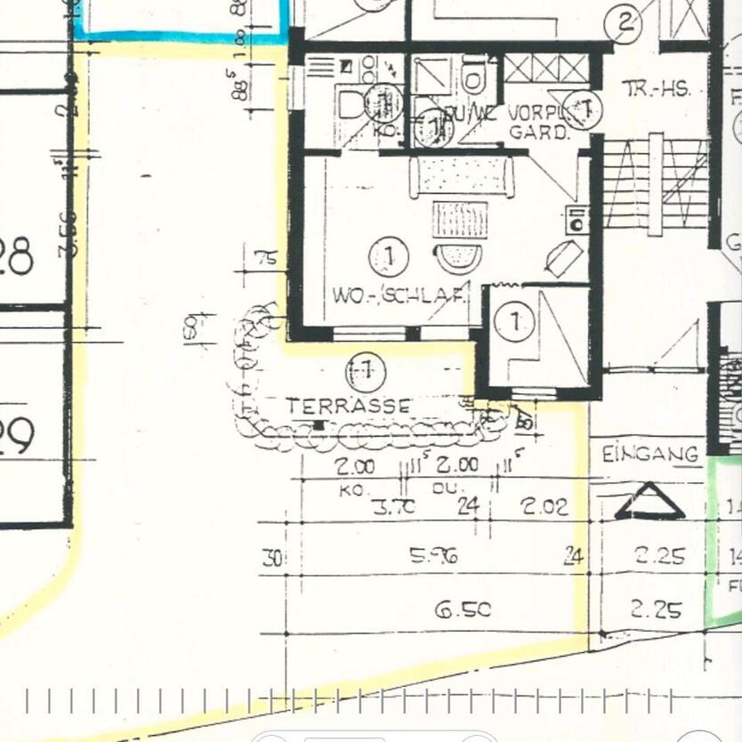 1,5 Zimmer EG Wohnung Erdgeschoss Terrasse EBK Tiefgarage Keller