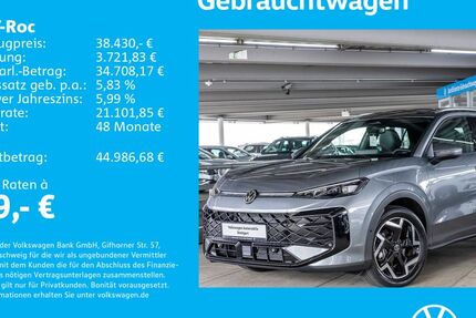VW T-Roc 1.505 km 36.930 &euro; Stuttgart-Wangen 70188