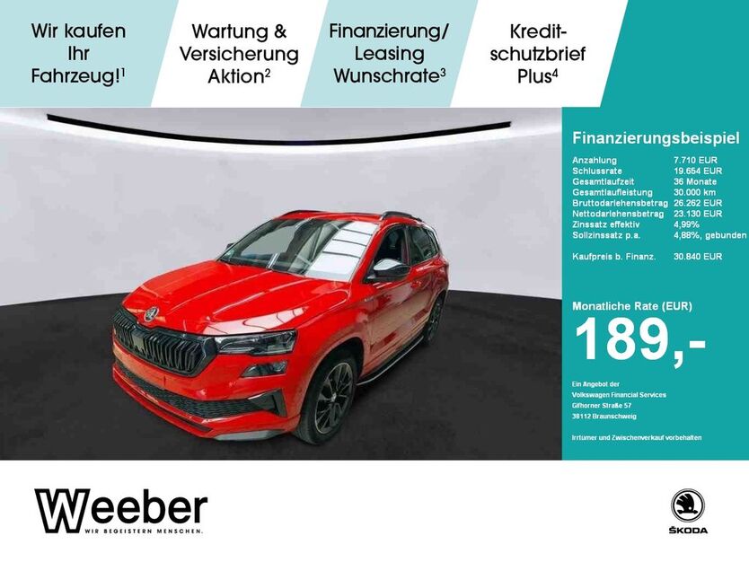 Skoda Karoq 62.808 km 30.838 € Leonberg 71229