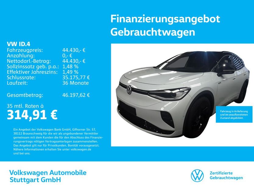 VW ID.4 10.296 km 44.430 € Stuttgart 70563