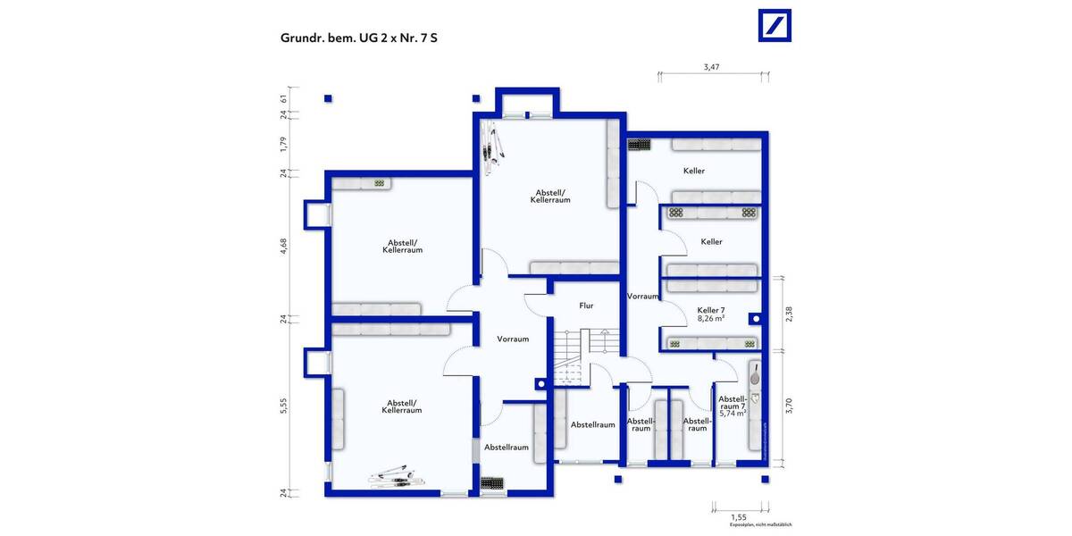 Etagenwohnung Stuttgart Birkach - 2 Zimmer, 52 m&sup2;, 198.880&euro; | Angebot:26788417