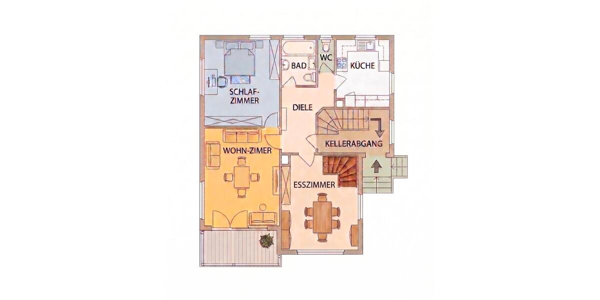 Erdgeschoßwohnung Stuttgart Vaihingen - 3 Zimmer, 77 m&sup2;, 1.195&euro; | Angebot:26291793