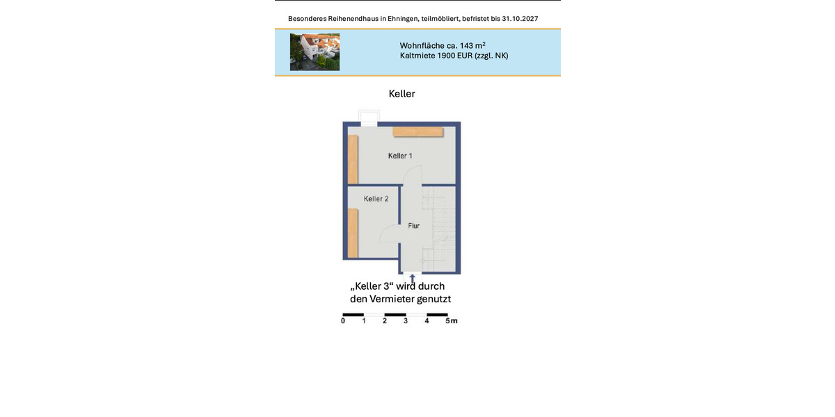 Reihenhaus Ehningen - 5 Zimmer, 143 m&sup2;, 1.900&euro; | Angebot:24645863
