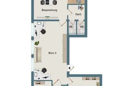 Büro in Waiblingen 1.243,25 € 118 m² zimmer