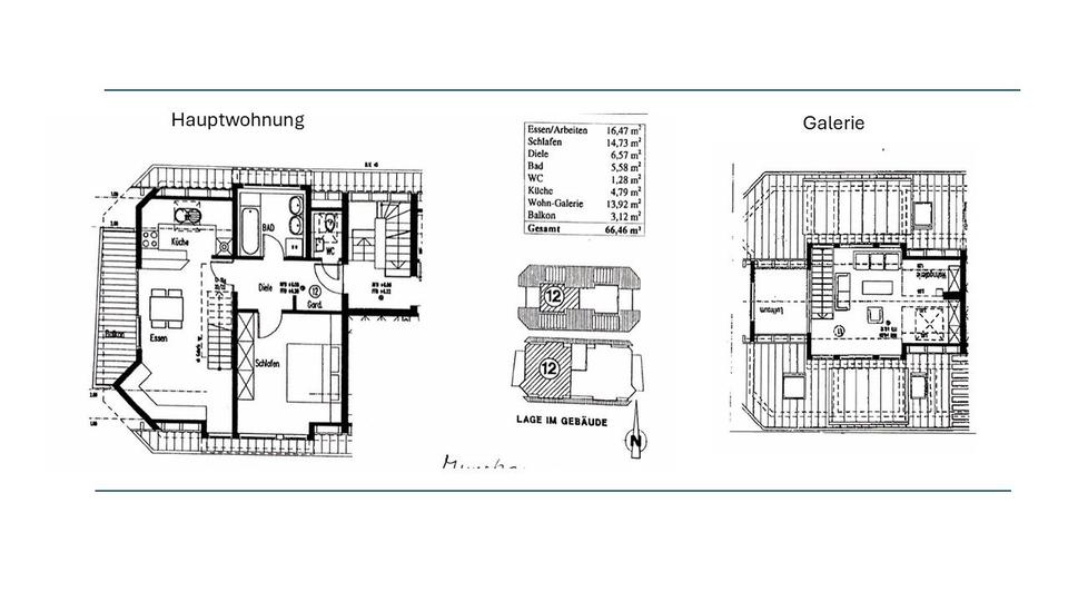 Maisonettenwohnung Leonberg - 3 Zimmer, 66 m&sup2;, 870&euro; | Angebot:26233426