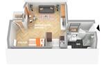Dachgeschoßwohnung Ostfildern - 1.5 Zimmer, 37 m&sup2;, 645&euro; | Angebot:26675984