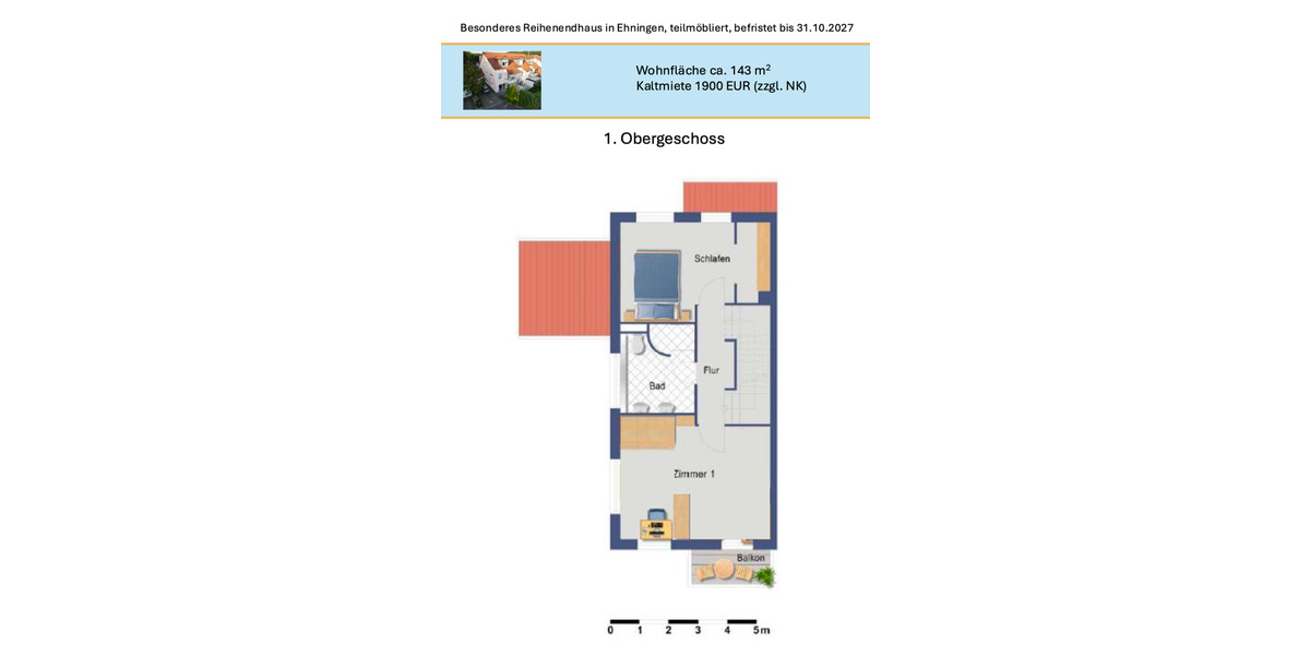 Reihenhaus Ehningen - 5 Zimmer, 143 m&sup2;, 1.900&euro; | Angebot:24645863