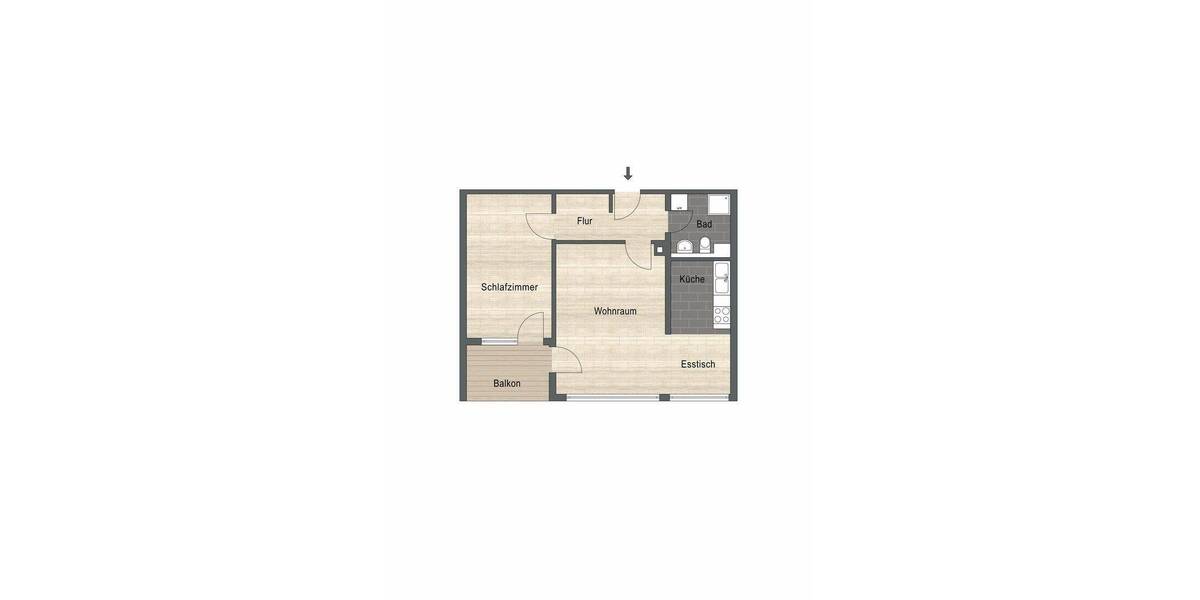 Etagenwohnung Leinfelden-Echterdingen Echterdingen - 2 Zimmer, 57 m&sup2;, 1.200&euro; | Angebot:26914847
