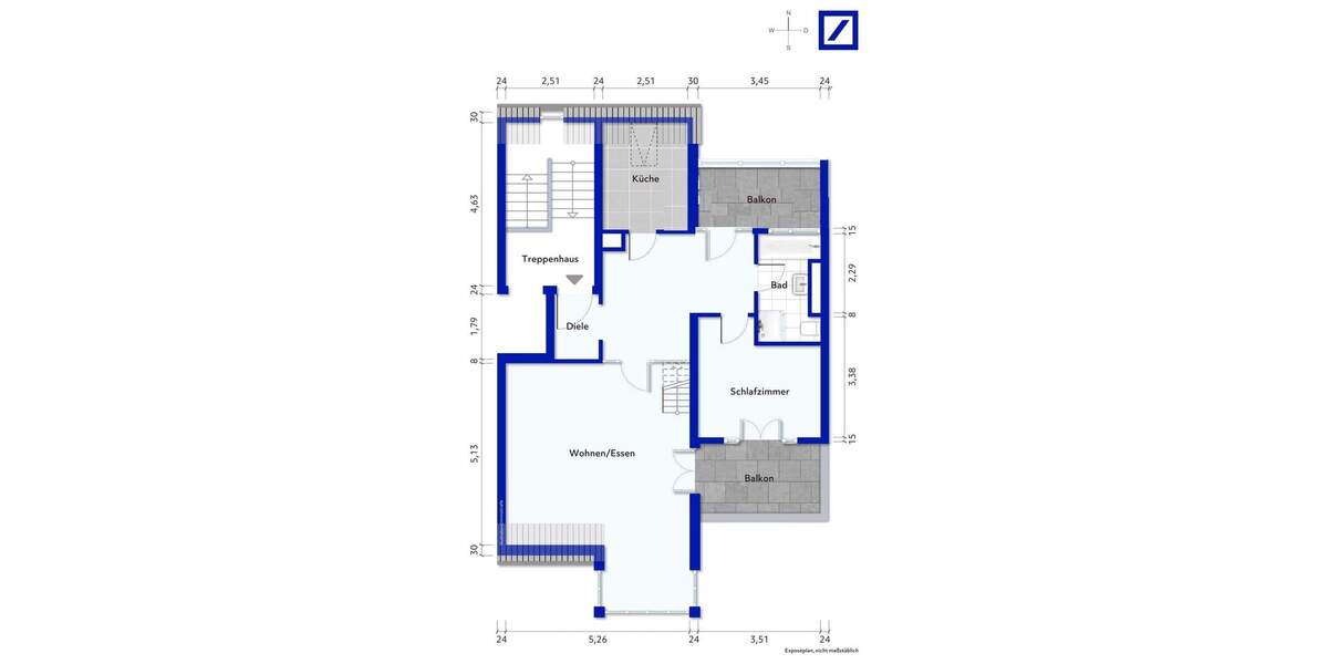 Sonne, Ruhe & Wohngefühl - Galeriewohnung in Kornwestheim 3 zimmer