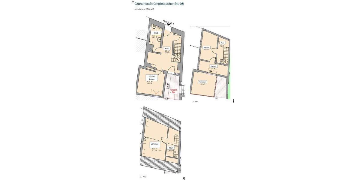 Reihenhaus Stuttgart Luginsland - 3 Zimmer, 85 m&sup2;, 1.403&euro; | Angebot:26337524