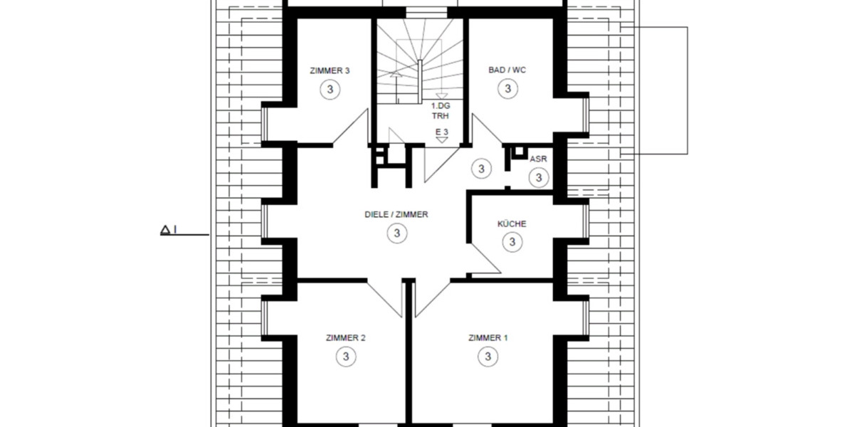 Dachgeschoßwohnung Stuttgart Hedelfingen - 3.5 Zimmer, 58 m&sup2;, 1.000&euro; | Angebot:24859694
