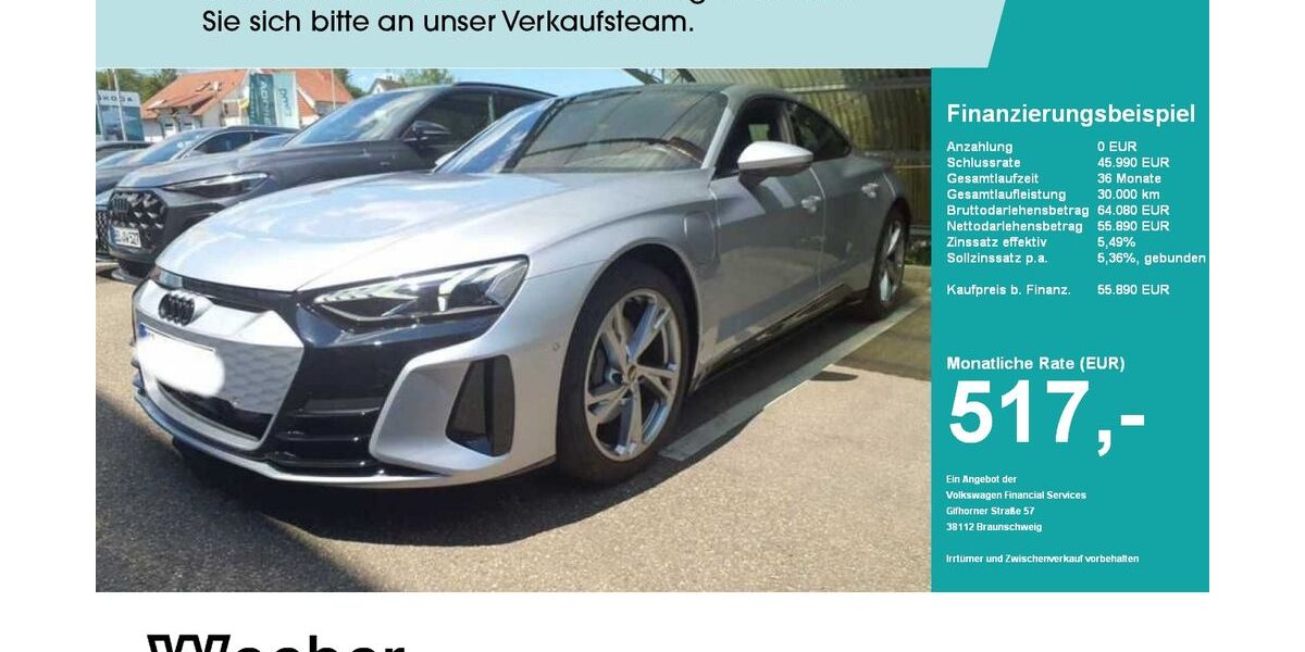 Audi e-tron GT 26.747 km 55.890 &euro; Weil der Stadt 71263