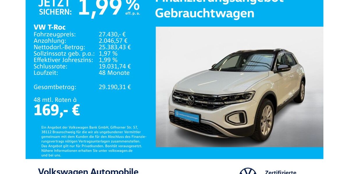 VW T-Roc 21.628 km 26.930 &euro; Stuttgart-Feuerbach 70469