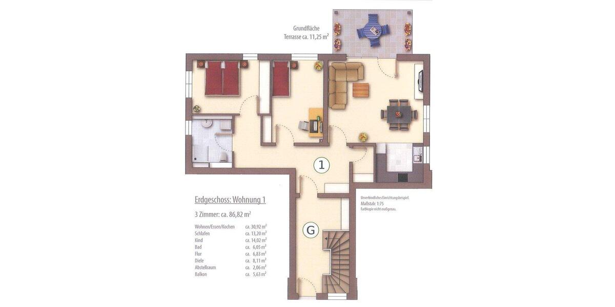 Erdgeschoßwohnung Sersheim - 3 Zimmer, 87 m&sup2;, 575.000&euro; | Angebot:26896610