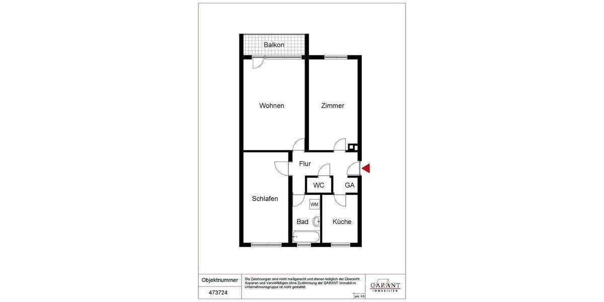 Etagenwohnung Stuttgart Münster - 3 Zimmer, 80 m&sup2;, 1.100&euro; | Angebot:25707814