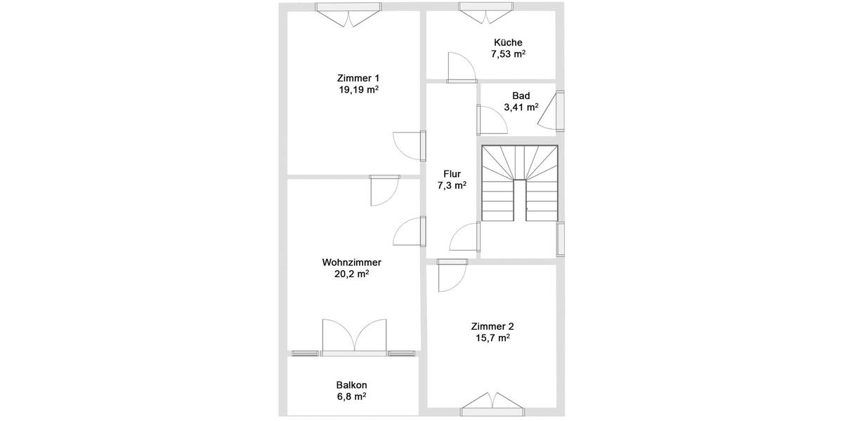 Hochparterre Stuttgart Hedelfingen - 3 Zimmer, 77 m&sup2;, 329.000&euro; | Angebot:26889119