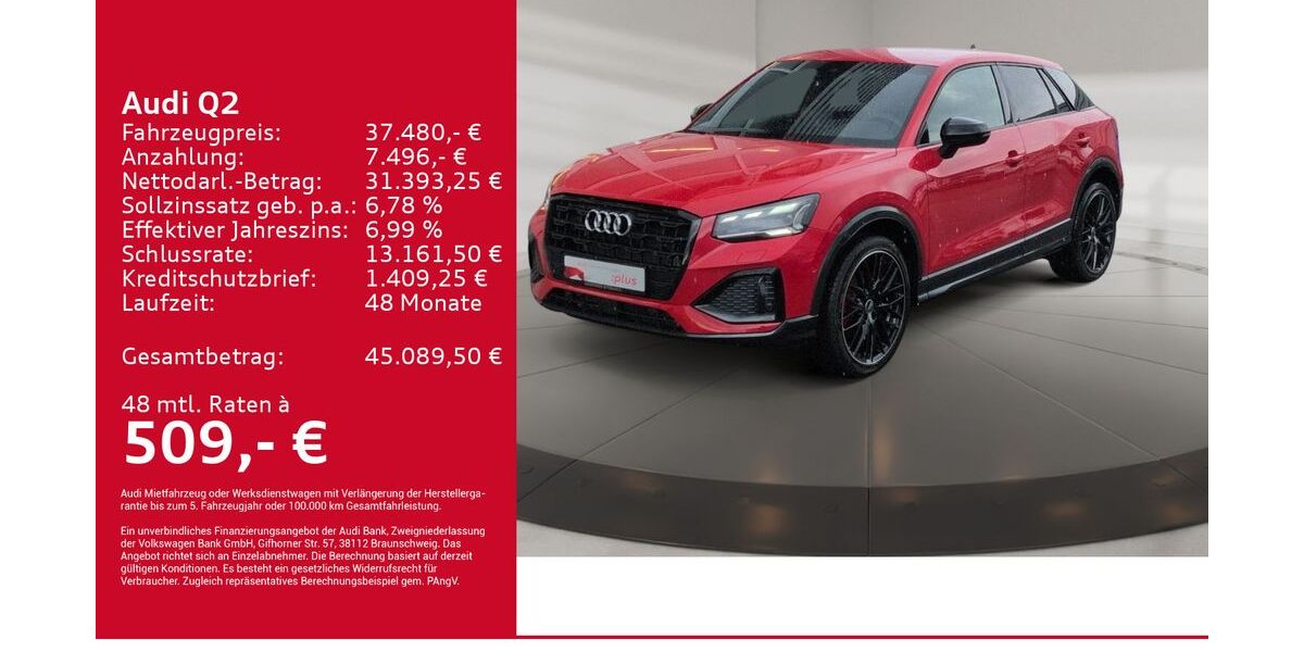 Audi Q2 7.750 km 36.480 &euro; Kirchheim 73230