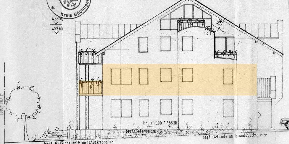 Etagenwohnung Sindelfingen Maichingen - 3 Zimmer, 77 m&sup2;, 330.000&euro; | Angebot:24438868
