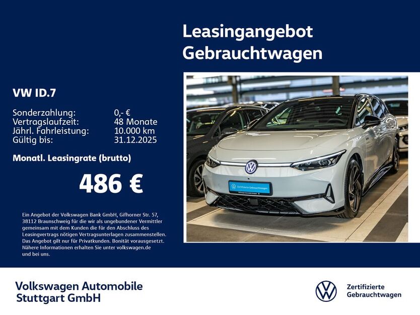 VW ID.7 3.927 km 52.930 € Stuttgart-Feuerbach 70469