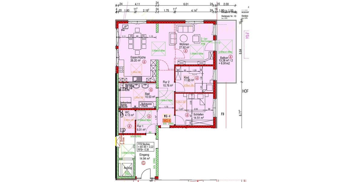 Erdgeschoßwohnung Filderstadt - 3.5 Zimmer, 119 m&sup2;, 1.880&euro; | Angebot:26267564