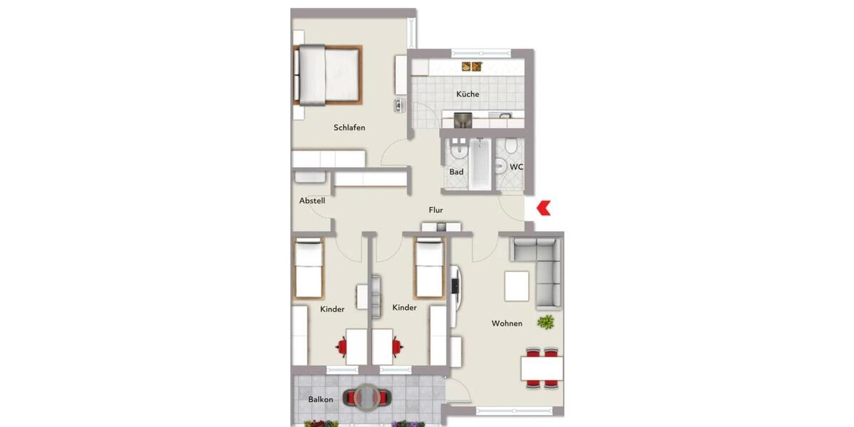 Dachgeschoßwohnung Böblingen Dagersheim - 4 Zimmer, 89 m&sup2;, 350.000&euro; | Angebot:26919967