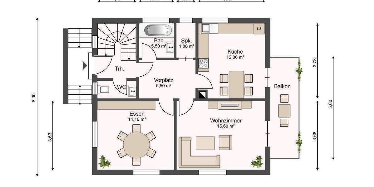Einfamilienhaus Nürtingen Zizishausen - 7 Zimmer, 104 m&sup2;, 555.000&euro; | Angebot:26142650