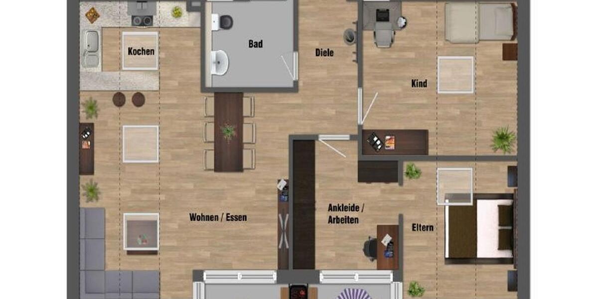 Dachgeschoßwohnung Stuttgart Birkach - 4 Zimmer, 71 m&sup2;, 1.450&euro; | Angebot:25112753